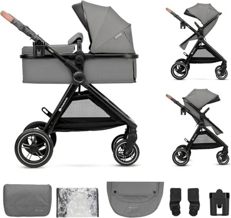 Kinderkraft Esme 2in1 Kombi-Kinderwagen grau