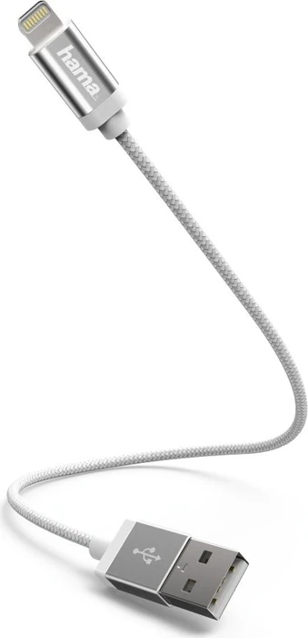 Hama Lade-/Datenkabel Apple Lightning/USB-A, 0.2m, weiß