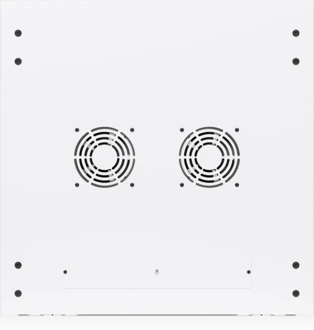 Ubiquiti 12U Rack Cabinet, 19" Wandgehäuse 12HE, Glastür, weiß, 600mm tief