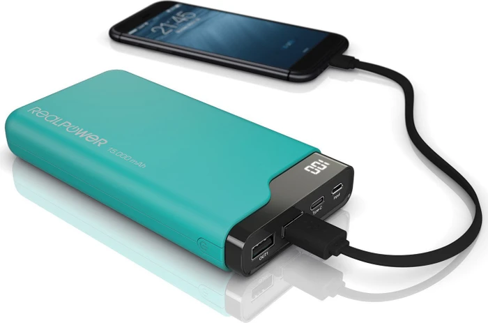 Ultron Powerbank RealPower PB-15000C grün