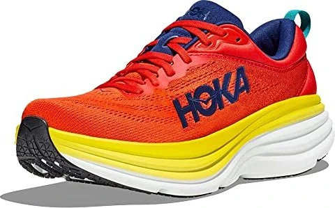 Hoka Bondi 8 red alert/flame (Herren)