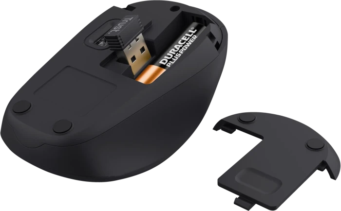 Trust TM-201 Silent Wireless Mouse schwarz, ECO zertifiziert, USB