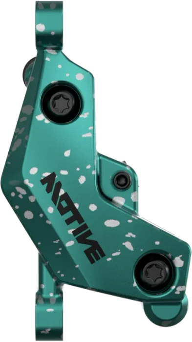 SRAM Motive Ultimate Expert Kit VR+HR Scheibenbremsenset black/teal splatter