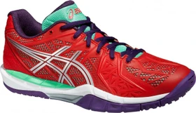 Asics Gel-Fireblast 2 Handballschuhe rot/violett/türkis (Damen)
