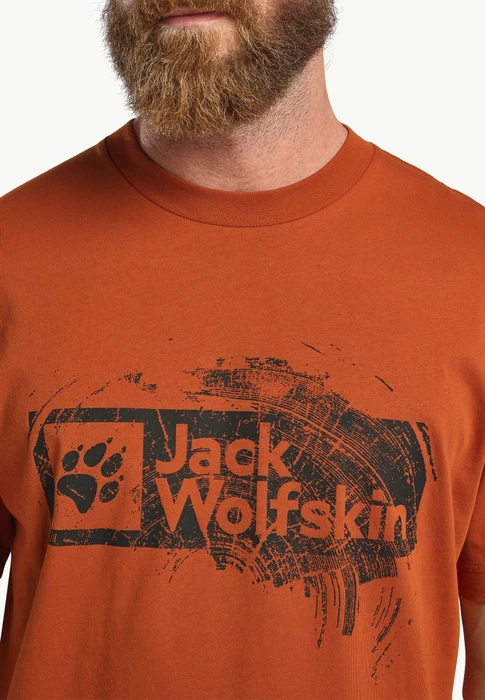 Jack Wolfskin Brand T-Shirt kurzarm burnt orange (Herren)