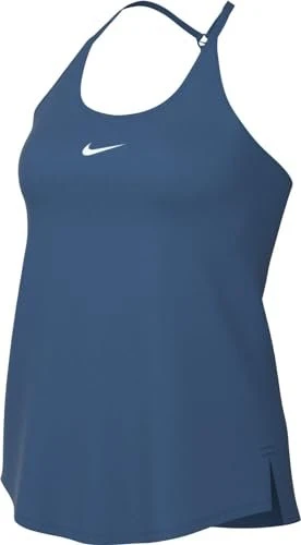 Nike Dri-FIT One Elastika Funktionsshirt ärmellos industrial blue/white (Damen)