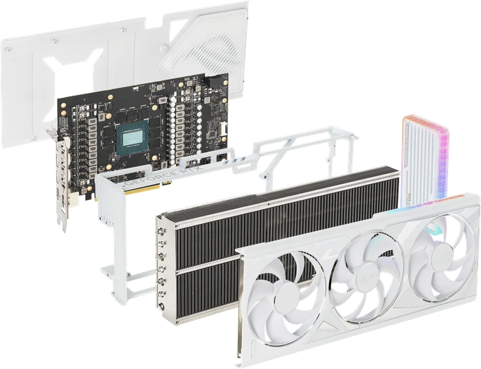 ASUS ROG Strix GeForce RTX 4080, ROG-STRIX-RTX4080-16G-WHITE, 16GB GDDR6X, 2x HDMI, 3x DP