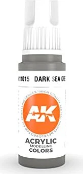 AK-Interactive 3rd Gen Acrylic Colors Acrylic Modelling Colors dark sea grey, 17ml