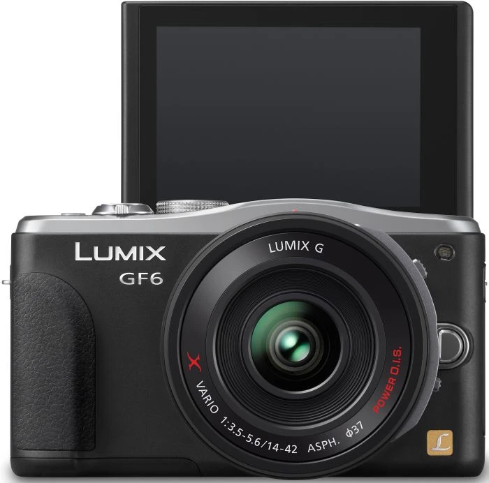 Panasonic Lumix DMC-GF6 schwarz mit Objektiv Lumix G X Vario PZ 14-42mm 3.5-5.6 ASPH OIS