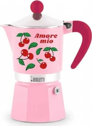 Bialetti Rainbow - Mercato Della Frutta 3 Tassen Espressokanne Kirsche
