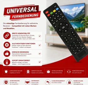 HD-Line HD-250 HDTV FTA Original Fernbedienung