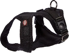 Trixie Comfort Soft Touren-Geschirr, XXS-XS, schwarz