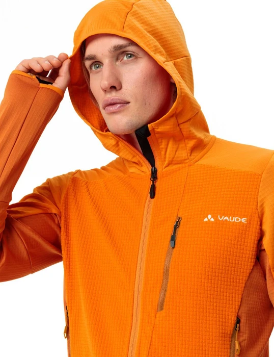 Vaude Monviso Hooded Grid Fleece Funktionsjacke kurkuma (Herren)