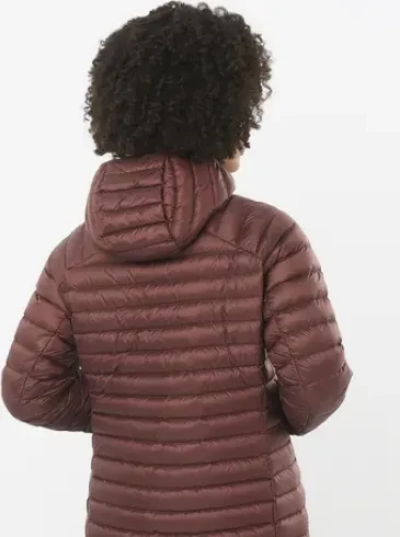 Salomon Elixir Micro Down Hooded Funktionsjacke rum raisin (Damen)