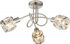 Globo Kris Spot 3-flammig nickel