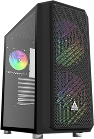 Montech Air X, schwarz, Glasfenster
