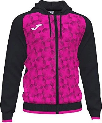 Joma Supernova III mit Kapuze Trainingsjacke schwarz/neon-rosa (Herren)