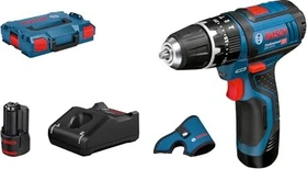 Bosch Professional GSB 12V-15 Akku-Schlagbohrschrauber inkl. L-Boxx + 2 Akkus 2.0Ah