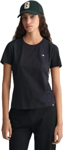 Gant Shield T-Shirt kurzarm schwarz (Damen)