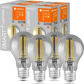 Osram Ledvance SMART+ WiFi Filament Classic A60 44 6W/825 E27, 4 Stück
