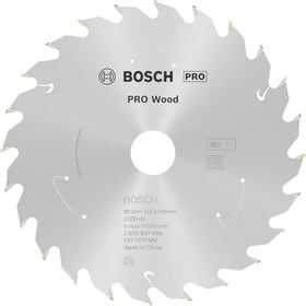 Bosch Professional Standard for Wood Kreissägeblatt 24Z, 136x1x20mm, 1 Stück