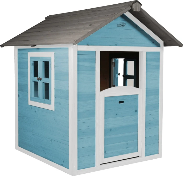 Axi Spielhaus Lodge blau/grau
