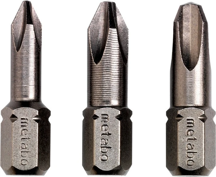 Metabo Philips 3 Bits Bitset inkl. Werkzeugbox, 3-tlg.