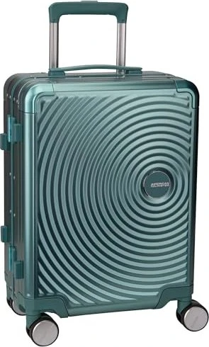 American Tourister Soundbox Spinner Alu S dusty turquoise