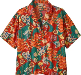 Patagonia Tidal Threads Camp Hemd kurzarm tropiclimb: hot ember (Damen)