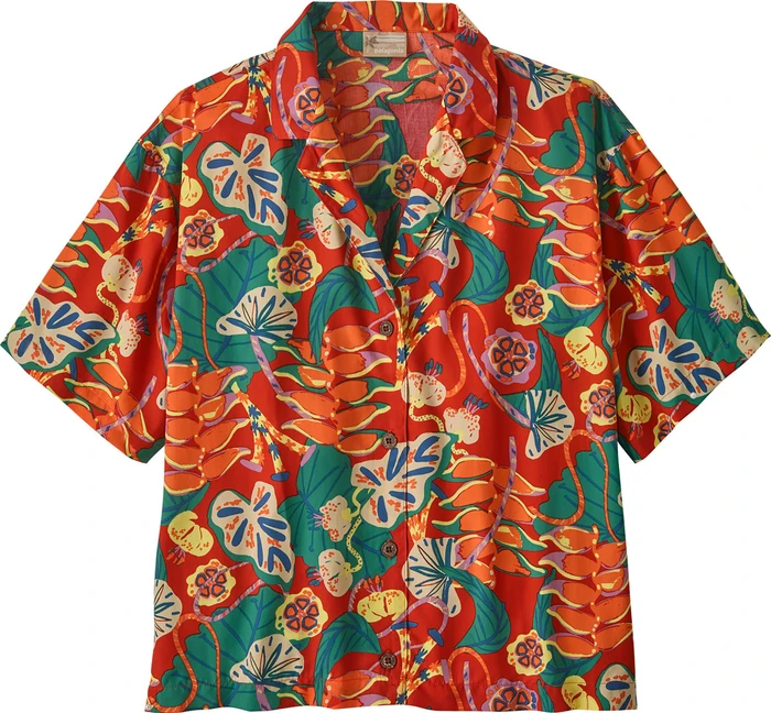Patagonia Tidal Threads Camp Hemd kurzarm tropiclimb: hot ember (Damen)