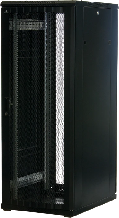 Rockstable 19" Serverschrank 32HE, Gitternetztür, IP2X, schwarz, 800mm tief