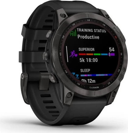 Garmin Fenix 7 Sapphire Solar silber/schwarz