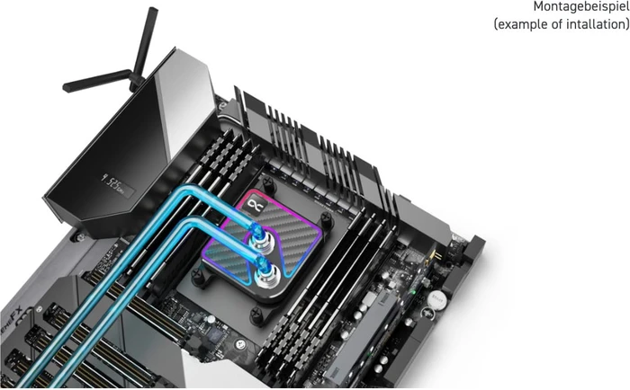 Alphacool Core 1 Aurora Carbon, Messing/Carbon
