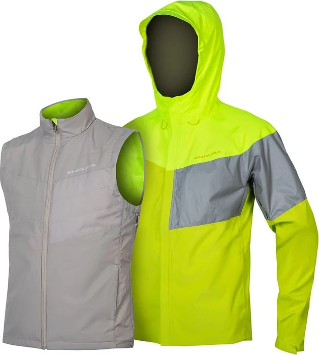 Endura Urban Luminite 3in1 II Fahrradjacke hi-viz yellow (Herren)