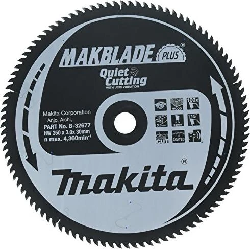 Makita Makblade Plus Kreissägeblatt 100Z, 350x3x30mm, 1 Stück