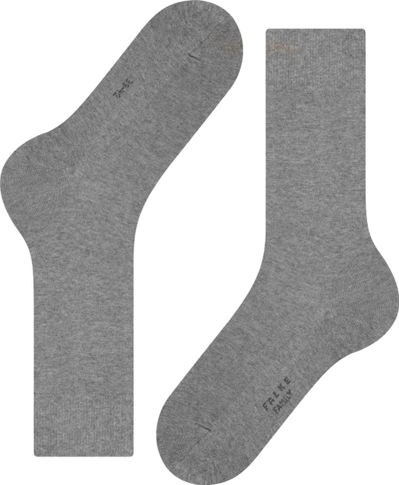 Falke Family Socken light greymel. (Herren)