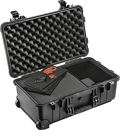 Peli Air Case 1535 Schutzkoffer mit TrekPak/Schaumstoff Hybrid schwarz