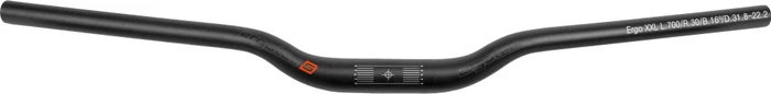 ErgoTec Riser 30 MAS Lenker – Stahl Mit Aluminium-Anteil, 25,4 Mm Klemmung, 30 Mm Rise, 13° Backsweep, E-Bike Ready, 620 Mm Breite, Schwarz ErgoTec Riser 30 MAS Lenker – Stahl Mit Aluminium-Anteil, 25,4 Mm Klemmung, 30 Mm Rise, 13° Backsweep, E-Bike Ready, 620 Mm Breite, Schwarz