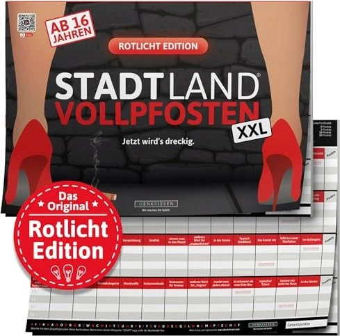 Stadt Land Vollpfosten - Rotlicht Edition - "Jetzt wird's dreckig"