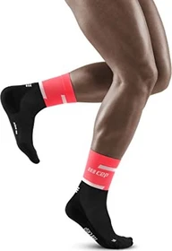 CEP The Run Mid Laufsocken pink/schwarz (Herren)