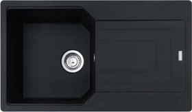 Franke Urban UBG 611-86 Einbau Becken reversibel mit Ablauffernbedienung black matt