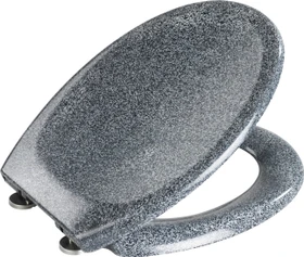 Wenko Ottana WC-Sitz mit Absenkautomatik grau, granit