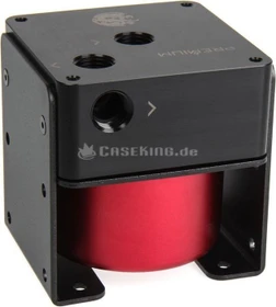 Bitspower Premium MOD Top Laing D5 Pumpendeckel, POM, schwarz/rot (BP-PD5MTPP-ARD)