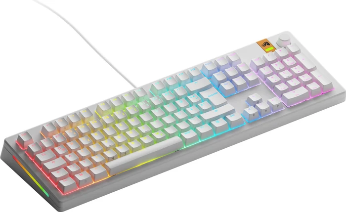 Glorious GMMK 3 HE 100% Pre-built Gaming Keyboard, weiß, LEDs RGB, Glorious Fox HE, USB, DE