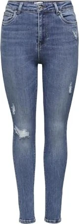 ONLY Skinny High Mila Jeans medium blue denim (Damen)