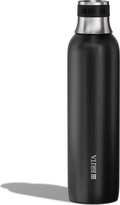 Brita SodaTRIO Edelstahl Sodaflasche 500ml schwarz