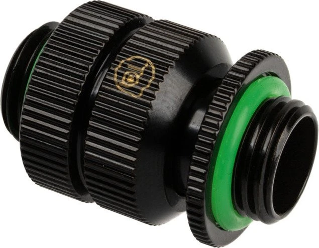 Bitspower Touchaqua Link Adapter Female G1/4", 16-22mm verstellbar, Glorious Black, 2er-Pack