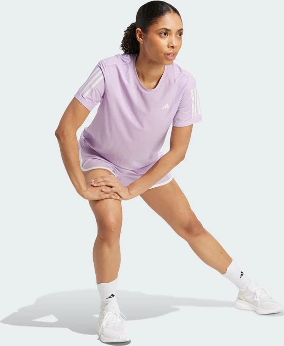 adidas Own The Run Laufshirt kurzarm powder plum (Damen)