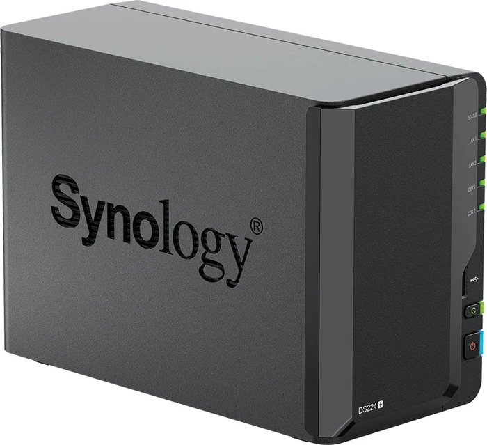 Synology DiskStation DS224+, 2GB RAM, 2x RJ-45 1000Base-T, 2x USB-A 3.0