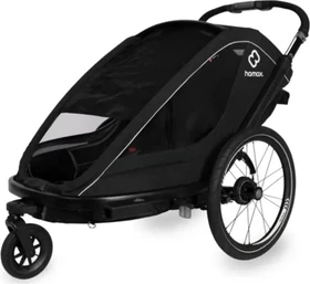 Hamax Breeze Double Fahrradanhänger schwarz